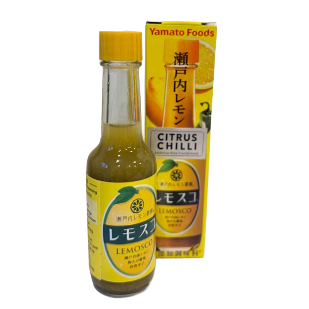 Additive Free Japanese Citrus Chilli Condiments Lemosco with box