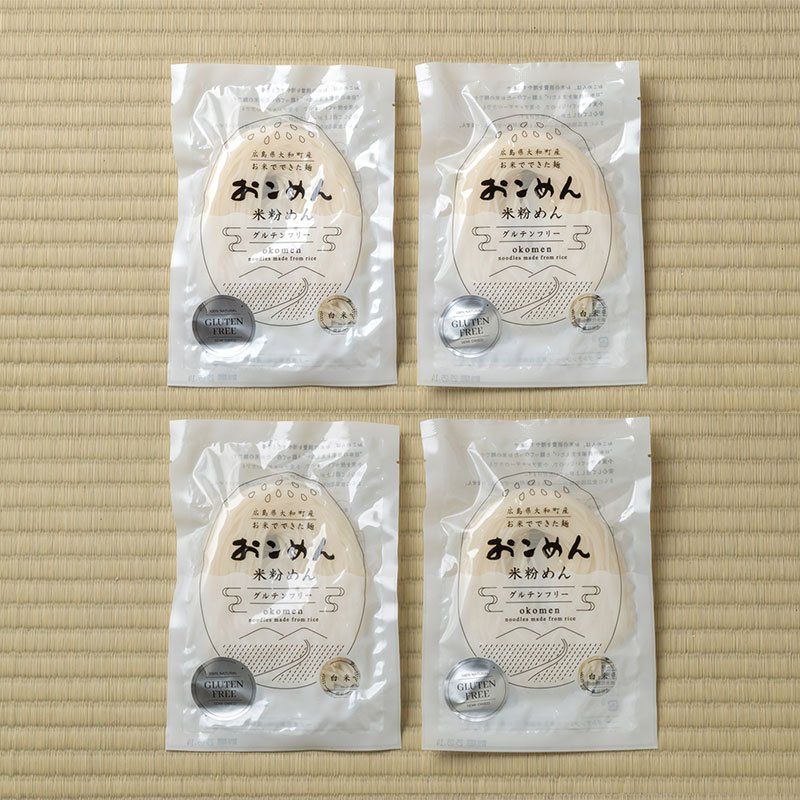 All natural gluten-free Japanese Rice Noodle Okomen Family Pack of 4