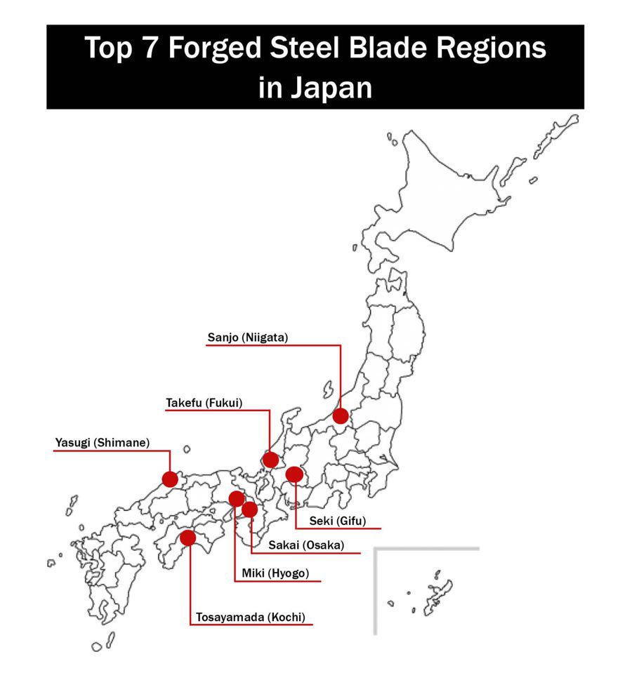 Japan steel regions