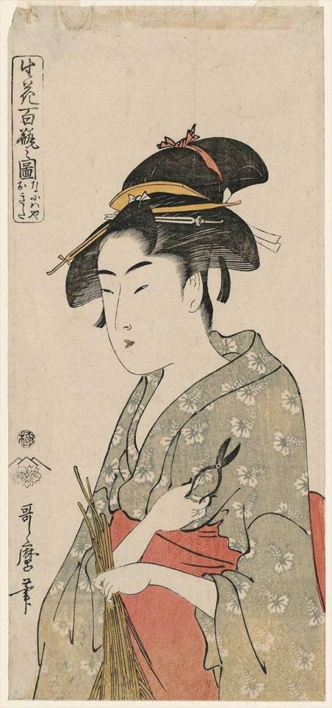 Ukiyoe and Floral Scissors