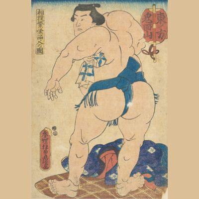 Sumo Wrestler Ukiyoe art Credit: Musée national des arts asiatiques - Guimet, Paris