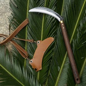Weeding and Harvesting Sickle with Serrated Edge