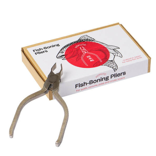 Hokuto Fish Boning Pliers on gift box