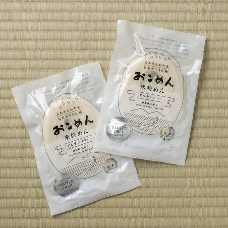 Okomen Gluten Free Semi Dried Japanese Whtite Noodles which cook in just 90 seconds.