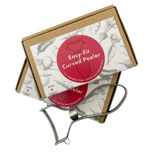 Pro Grade Easy Fit Curved Japanese Stainless Peeler with beautiful gift box