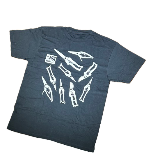 The back of Kuroco Original T-shirt produced by Yoshioka Hamono