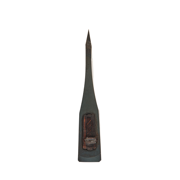 Mizuno Japanese broad axe hatchet pictured from the top