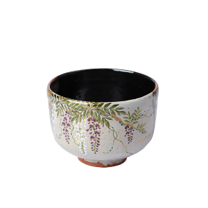 Matcha Japanese Tea Bowl - Wisteria
