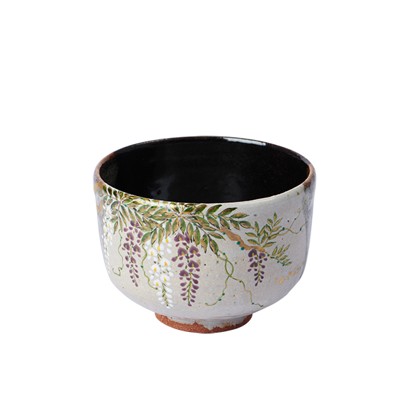 Matcha Japanese Tea Bowl - Wisteria
