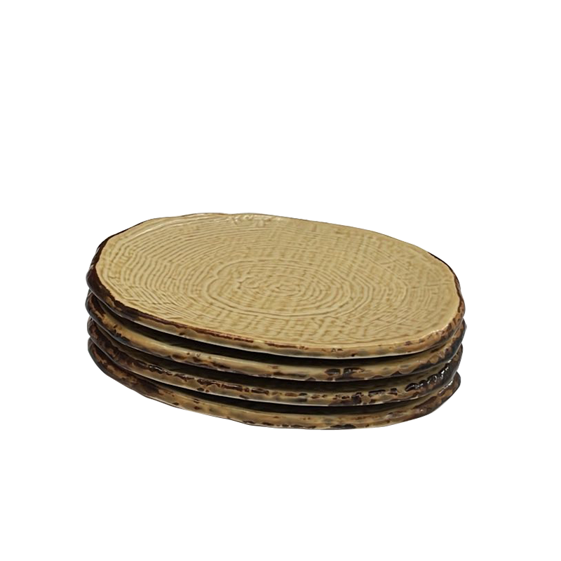 Handcrafted Japanese Tapas Plates (Set of 4) – Oval or Narrow Shape - Image 3